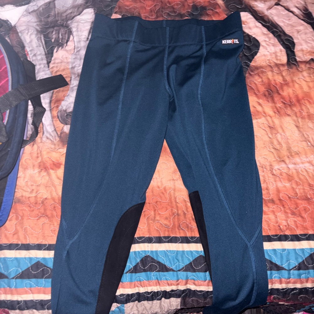 Dark Teal Kerrits Riding Leggings
